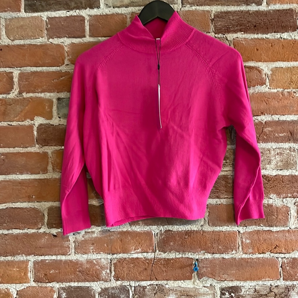 Pink turtle neck